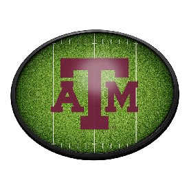 Texas A&M Aggies: On the 50 - Oval Slimline Lighted Wall Sign, NCTXAM-140-22