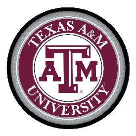 Texas A&M Aggies: Modern Disc Wall Sign, NCTXAM-230-01