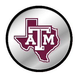 Texas A&M Aggies: Texas - Modern Disc Mirrored Wall Sign, NCTXAM-235-02