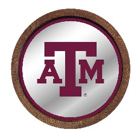 Texas A&M Aggies: "Faux" Barrel Top Mirrored Wall Sign, NCTXAM-245-01