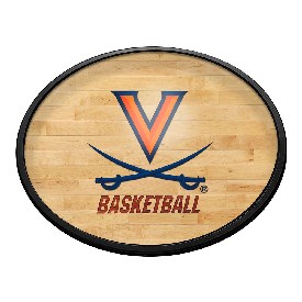 Virginia Cavaliers: Hardwood- Oval Slimline Lighted Wall Sign, NCUVAC-140-12