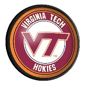 Virginia Tech Hokies: Round Slimline Lighted Wall Sign, NCVTCH-130-01