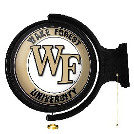 Wake Forest Demon Deacons: Original Round Rotating Lighted Wall Sign, NCWAKE-115-01