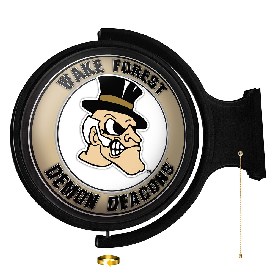 Wake Forest Demon Deacons: Mascot - Original Round Rotating Lighted Wall Sign, NCWAKE-115-02