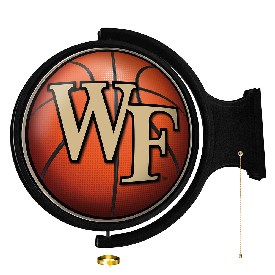 Wake Forest Demon Deacons: Basketball - Original Round Rotating Lighted Wall Sign, NCWAKE-115-11