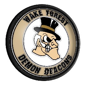 Wake Forest Demon Deacons: Mascot - Round Slimline Lighted Wall Sign, NCWAKE-130-02