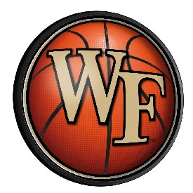 Wake Forest Demon Deacons: Basketball - Round Slimline Lighted Wall Sign, NCWAKE-130-11