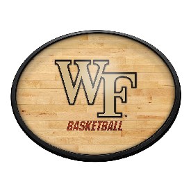 Wake Forest Demon Deacons: Hardwood - Oval Slimline Lighted Wall Sign, NCWAKE-140-12