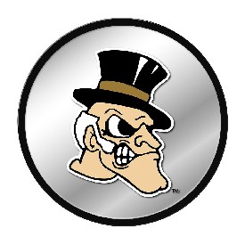 Wake Forest Demon Deacons: Mascot - Modern Disc Mirrored Wall Sign, NCWAKE-235-02A