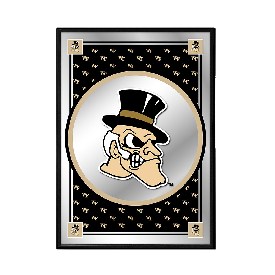 Wake Forest Demon Deacons: Mascot Team Spirit - Framed Mirrored Wall Sign, NCWAKE-275-02