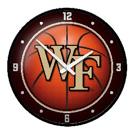 Wake Forest Demon Deacons: Basketball - Modern Disc Wall Clock, NCWAKE-510-11