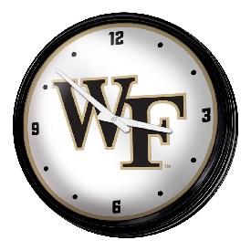 Wake Forest Demon Deacons: Retro Lighted Wall Clock, NCWAKE-550-01
