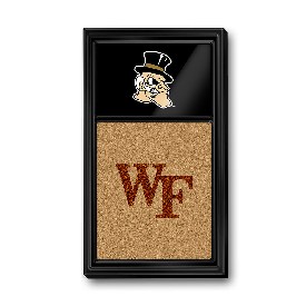 Wake Forest Demon Deacons: Mascot Dual Logo - Cork Note Board, FNB-NCWAKE-640-04A Wake Forest Demon Deacons: Mascot Dual Logo - Cork Note Board, FNB-NCWAKE-640-04A