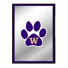 Washington Huskies: Paw - Framed Mirrored Wall Sign, FNB-NCWASH-275-01A Washington Huskies: Paw - Framed Mirrored Wall Sign, FNB-NCWASH-275-01A