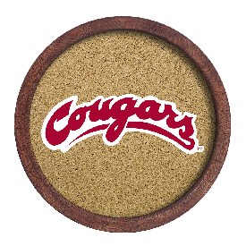 Washington State Cougars: "Faux" Barrel Framed Cork Board, FNB-NCWAST-632-02A Washington State Cougars: "Faux" Barrel Framed Cork Board, FNB-NCWAST-632-02A