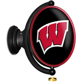 Wisconsin Badgers: Original Oval Illuminated Rotating Wall Sign, FNB-NCWISB-125-01A Wisconsin Badgers: Original Oval Illuminated Rotating Wall Sign, FNB-NCWISB-125-01A