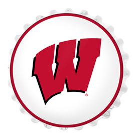 Wisconsin Badgers: Bottle Cap Wall Light, NCWISB-215-01