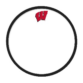 Wisconsin Badgers: Modern Disc Dry Erase Wall Sign, NCWISB-612-01