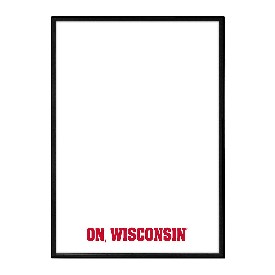 Wisconsin Badgers: On, Wisconsin - Framed Dry Erase Wall Sign, FNB-NCWISB-613-02A Wisconsin Badgers: On, Wisconsin - Framed Dry Erase Wall Sign, FNB-NCWISB-613-02A