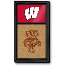 Wisconsin Badgers: Dual Logo - Cork Note Board, FNB-NCWISB-640-02A Wisconsin Badgers: Dual Logo - Cork Note Board, FNB-NCWISB-640-02A