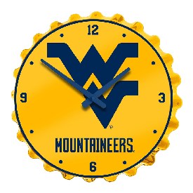 West Virginia Mountaineers: Bottle Cap Wall Clock, NCWVIR-540-01