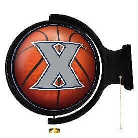 Xavier Musketeers: Basketball - Original Round Rotating Lighted Wall Sign, NCXVRM-115-11
