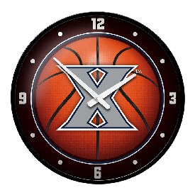 Xavier Musketeers: Basketball - Modern Disc Wall Clock, NCXVRM-510-11