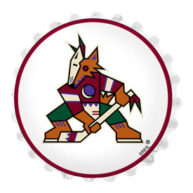 Arizona Coyotes: Bottle Cap Wall Light, NHARIZ-215-01