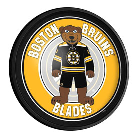 Boston Bruins: Blades - Round Slimline Lighted Wall Sign, NHBOST-130-02