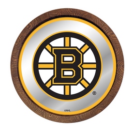 Boston Bruins: Barrel Top Mirrored Wall Sign, AGS-NHBOST-245-01A Boston Bruins: Barrel Top Mirrored Wall Sign, AGS-NHBOST-245-01A