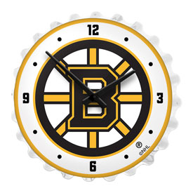 Boston Bruins: Bottle Cap Lighted Wall Clock, NHBOST-545-01