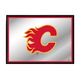 Calgary Flames: Framed Mirrored Wall Sign, AGS-NHCALG-265-01A Calgary Flames: Framed Mirrored Wall Sign, AGS-NHCALG-265-01A