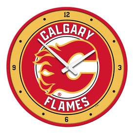 Calgary Flames: Modern Disc Wall Clock, NHCALG-510-01