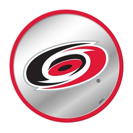 Carolina Hurricanes: Modern Disc Mirrored Wall Sign, AGS-NHCARH-235-01A Carolina Hurricanes: Modern Disc Mirrored Wall Sign, AGS-NHCARH-235-01A