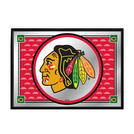 Chicago Blackhawks: Team Spirit - Framed Mirrored Wall Sign, FNB-NHCHIC-265-02A Chicago Blackhawks: Team Spirit - Framed Mirrored Wall Sign, FNB-NHCHIC-265-02A