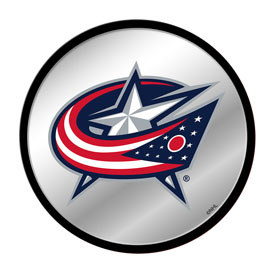 Columbus Blue Jackets: Modern Disc Mirrored Wall Sign, NHCOLU-235-01C
