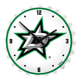 Dallas Stars: Bottle Cap Lighted Wall Clock, NHDALS-545-01