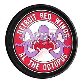 Detroit Red Wings: Al the Octopus - Round Slimline Lighted Wall Sign, NHDTRW-130-02
