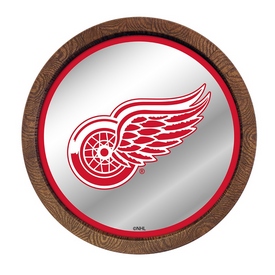 Detroit Red Wings: Barrel Top Mirrored Wall Sign, AGS-NHDTRW-245-01A Detroit Red Wings: Barrel Top Mirrored Wall Sign, AGS-NHDTRW-245-01A