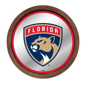 Florida Panthers: Barrel Top Mirrored Wall Sign, AGS-NHFLOR-245-01A Florida Panthers: Barrel Top Mirrored Wall Sign, AGS-NHFLOR-245-01A