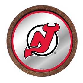 New Jersey Devils: Barrel Top Mirrored Wall Sign, AGS-NHNJDV-245-01A New Jersey Devils: Barrel Top Mirrored Wall Sign, AGS-NHNJDV-245-01A