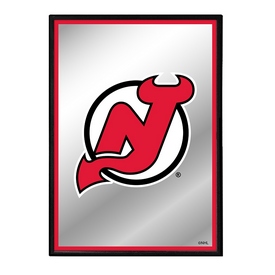 New Jersey Devils: Logo - Framed Mirrored Wall Sign, AGS-NHNJDV-275-01A New Jersey Devils: Logo - Framed Mirrored Wall Sign, AGS-NHNJDV-275-01A