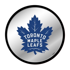 Toronto Maple Leafs: Modern Disc Mirrored Wall Sign - Black, NHTOML-235-01B