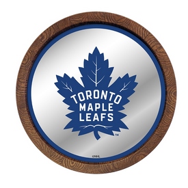 Toronto Maple Leafs: Barrel Top Mirrored Wall Sign, AGS-NHTOML-245-01A Toronto Maple Leafs: Barrel Top Mirrored Wall Sign, AGS-NHTOML-245-01A