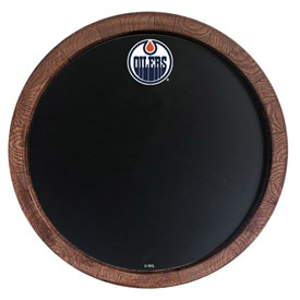 Edmonton Oilers: Chalkbaord "Faux" Barrel Top Sign, NHEDMO-630-01