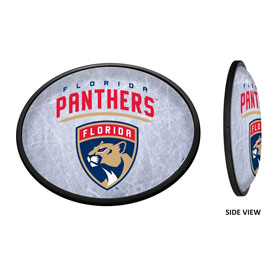 Florida Panthers: Ice Rink - Oval Slimline Illuminated Wall Sign, NHFLOR-140-02