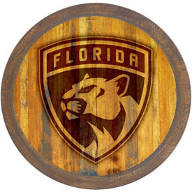 Florida Panthers: Branded "Faux" Barrel Top Sign, NHFLOR-240-02
