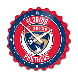 Florida Panthers: Bottle Cap Wall Clock, NHFLOR-540-01