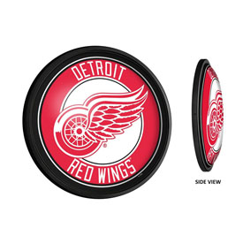 Detroit Red Wings: Round Slimline Illuminated Wall Sign, NHDTRW-130-01