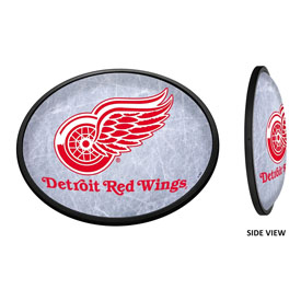 Detroit Red Wings: Ice Rink - Oval Slimline Illuminated Wall Sign, NHDTRW-140-02